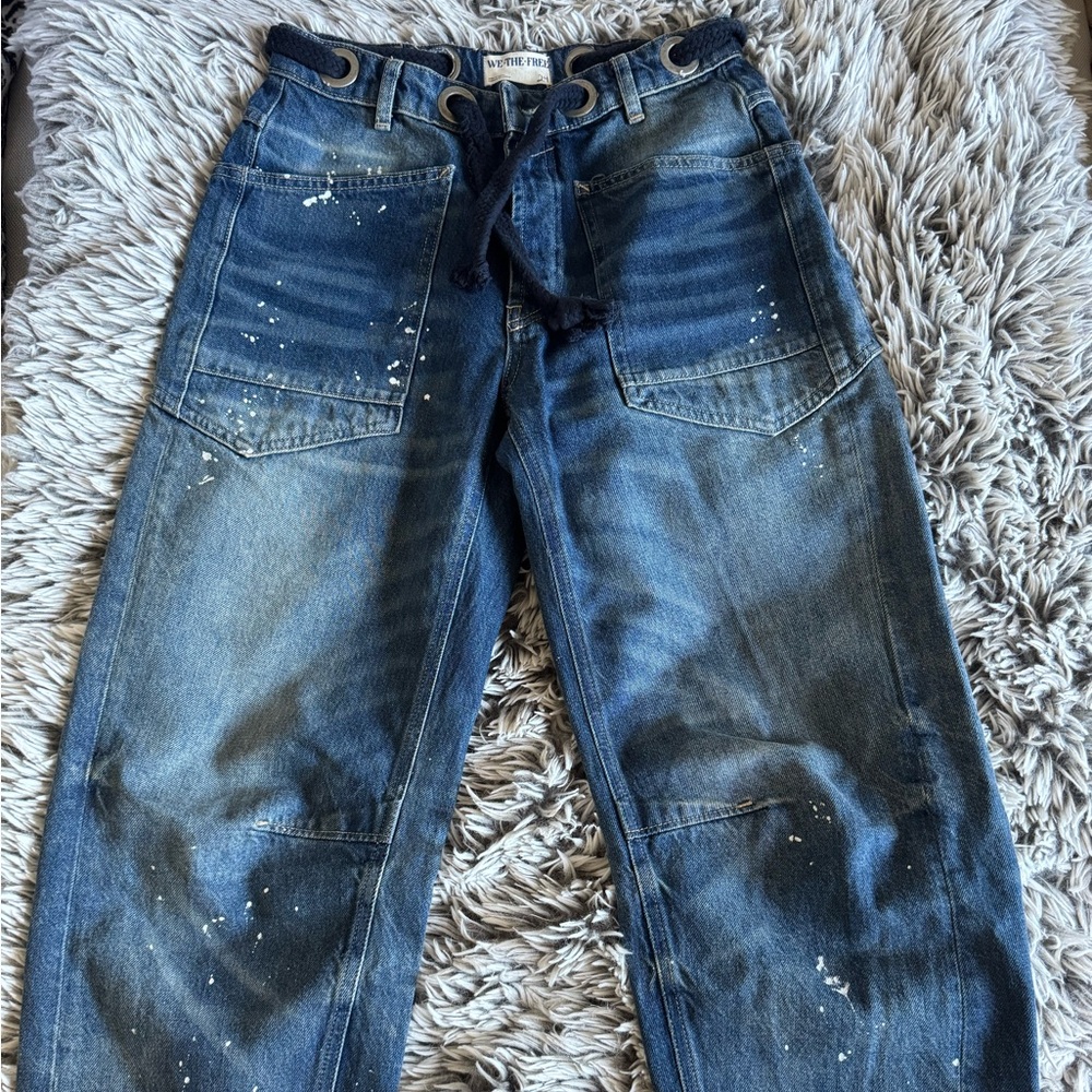 We The Free Moxie Pull-On Barrel Jeans